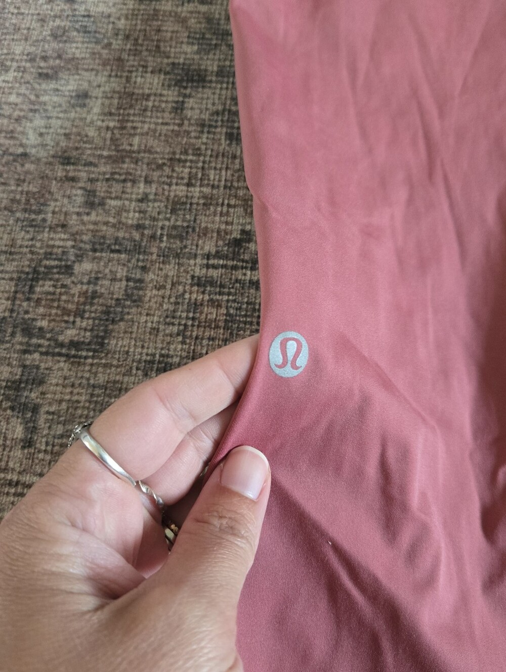 Lululemon Fast and Free High Rise Tight Leggings Pockets 25" Cool Cherry Tint 8 - Picture 8 of 10